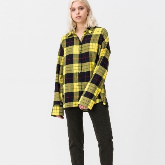 Cheap Monday flannel check shirt in plaid - Picture 6 of 9